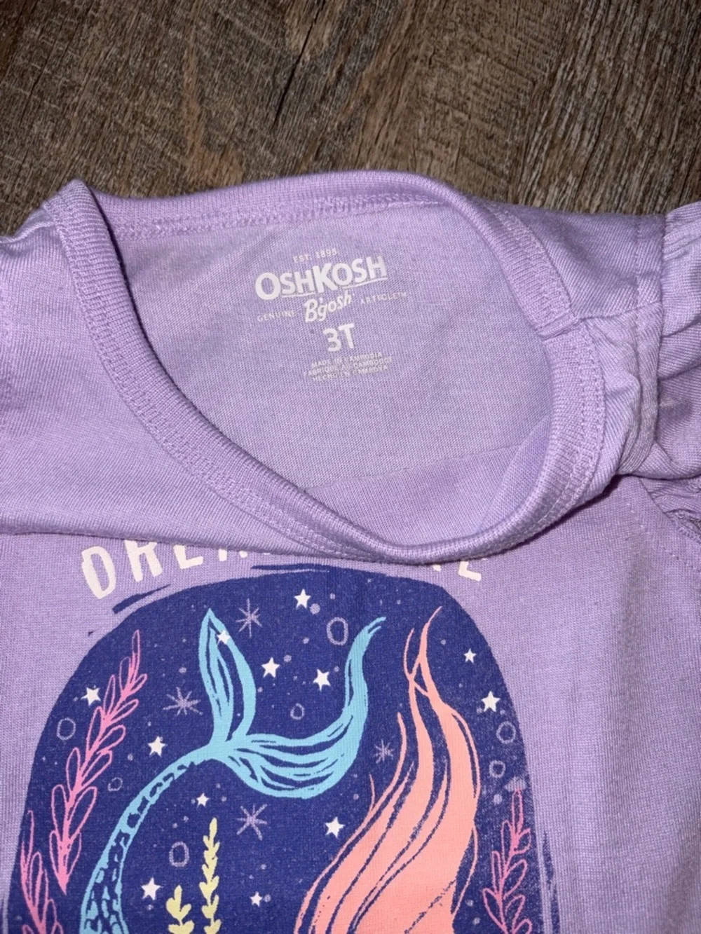 OshKosh B'gosh Girls' Lavender Mermaid Pajama Set 3T